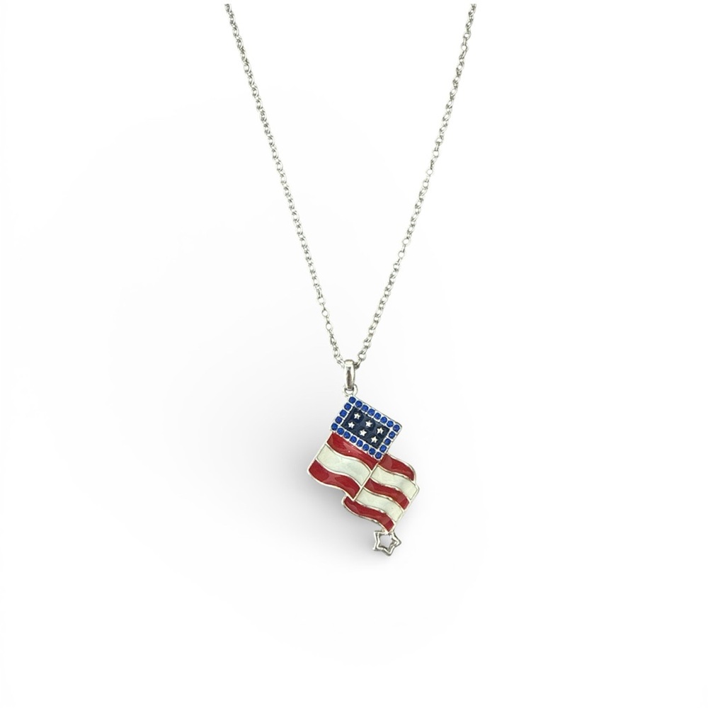 SAQ American Flag Necklace